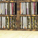 Set 2 Pezzi Mobile Libreria Porta CD 21x19.2x88,3 cm Marrone    
