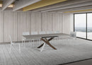 Tavolo Allungabile 160/420x90 cm Volantis Cashmere Gambe Multicolore 4/C      