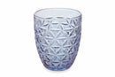 Set 6 Bicchieri Ø8,5x10 cm in Vetro Villa d'Este Home Tivoli Gemma Azzurri