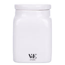 Barattolo Sale Grosso 9,5x9,5x14,5 cm in New Bone China VdE Tivoli 1996 Le Travisate Bianco
