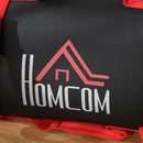Sacca Bulgara 20 Kg Ø22x55 cm per Allenamento Fitness Nero e Rosso