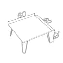 Tavolino da salotto 60x60x29 cm bianco Ilia