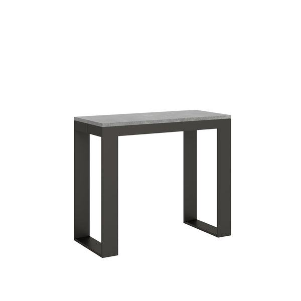Consolle Allungabile 90-196x40x77 cm in Nobilitato Grigio prezzo