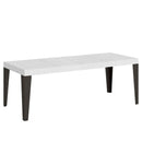Tavolo Allungabile 180/284x90x77 cm Flame Premium Bianco Frassino