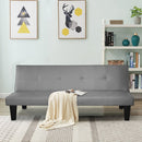 Divano Letto Clic Clac 166x76x71 cm in Similpelle Grigio
