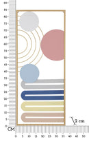 Pannello da Muro Colorful 37,5x2x84 cm in Ferro Multicolor      