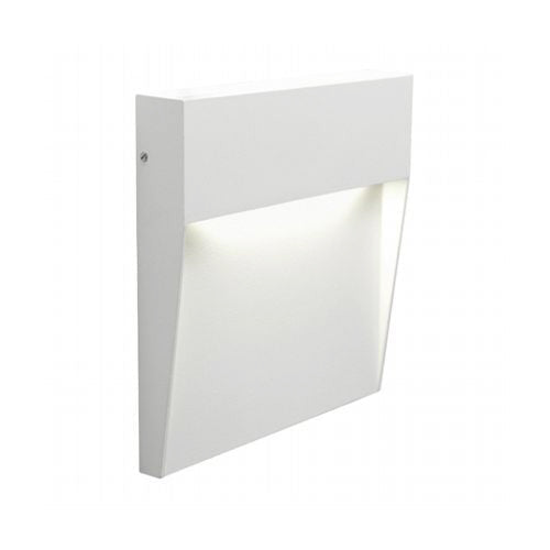 acquista Faretto Segnapassi a Semi Incasso da Esterno a LED Grande Sovil Geo Square Bianco