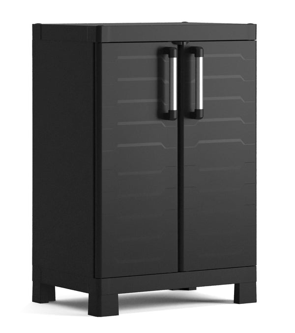 online Armadio in Resina 2 Ripiani 65x45x97 cm Keter Detroit Basso Nero