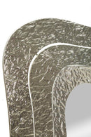 Specchio Aury Square 74x7x79 cm in Metallo e Specchio Argento      