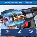 Pistola Idropulitrice con Doppia Batteria 48V con Ugelli e Accessori