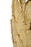 Vaso Piume 32x34x80 cm in Resina Oro      