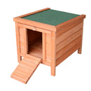 Conigliera Gabbia per Piccoli animali con Tetto Apribile in Legno 51x42x43 cm 