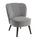 Poltrona Relax in Legno e Tessuto Colore Grigio Scuro Mod. Kansas 59x66x75H cm