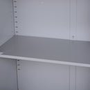 Armadietto Portadocumenti con Chiusura di Sicurezza in Acciaio Grigio 80x40x92.5 cm 