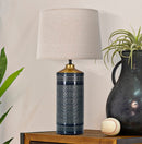 Lampada da Tavolo Graphs dark 30x55x30 cm in Ceramica Multicolor