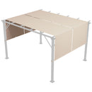 Copertura per Gazebo Pergola 3x3 m 488x122 cm  in PE Impermeabile Cachi