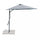 Ombrellone da Giardino Zenith Decentrato Ø3 m in Acciaio Grigio