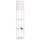 Lampada da Terra 26x26x160 cm Struttura con Ripiani Luce Regolabile Interruttore a Pedale e Porte USB in MDF Bianco