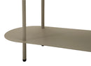 Libreria Saturno Tortora 118x31x139 cm in Metallo Grigio tortora      