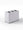 Pattumiera a 3 Scomparti Totale 72 L 71,5x33x49 cm con Contenitori Interni in Acciaio Verniciato Bianco