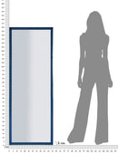Specchio da Muro Berlino Blu 55x2x150 cm in MDF e Vetro e Specchio Blu      