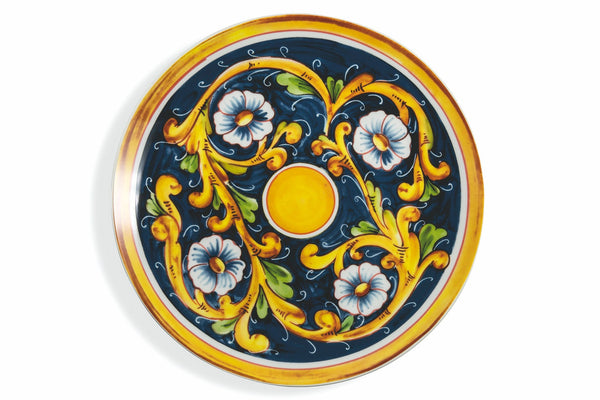 Set 4 Piatti da Portata in Porcellana Sottosmalto Decoro Mediterraneo Villa d'Este Home Tivoli Sicilia sconto