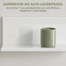 Mensola da Muro 127x12x18 cm Spessore 1,5 cm in Legno in Finitura Lucida Bianco      