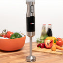 Frullatore a Immersione Elettrico Mixer e Misurino 700 ml 2 Velocità Potenza 1000W Nero e Grigio      