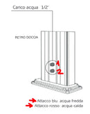 Doccia da Esterno Giardino Miscelatore e Lavapiedi Arkema Spring S Cherry