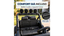 Macchina Elettrica per Bambini Licenza Jeep Wrangler Rubicon 12V con Sedili in Pelle e Telecomando Nero 