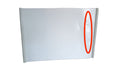 Pensilina Tettoia ad Arco 160x120 cm in Alluminio e Policarbonato Compatto Satinato Opalino Seconda Scelta