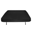 Telo Copertura per Vasca Idromassaggio 210x210x10 cm Design Pieghevole con Maniglie e Cinghie Nero  