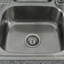 Lavello Cucina 1 Vasca e Mezza 105x50 cm in Acciaio Inox con Rubinetto Rainbow