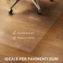 Tappetino per Sedia Ufficio Salvapavimento 120x120 cm in Plastica Trasparente   