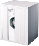 Coprilavatrice da Esterno in PVC 71x94x76,3 cm con Serranda Forlani XXL Bianco