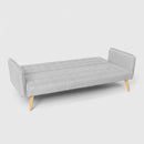 Divano Letto Clic Clac 172x86x80 cm in Tessuto Grigio