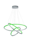 Lampada a Sospensione da Interno a LED in Metallo Nickel Opaco