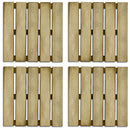 Pavimentazione da Esterno 4 Pezzi 50x50 cm in Legno Impregnato
