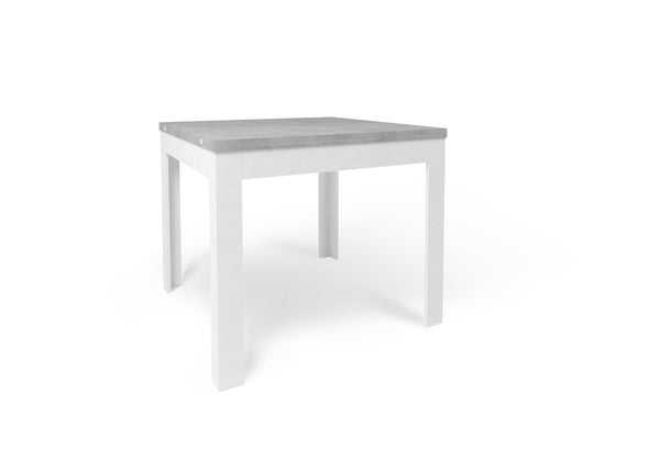online Tavolo Allungabile 90/180x90x75 cm Cemento e Ossido Bianco