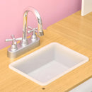 Cucina Giocattolo per Bambini con Utensili Luci ed Effetti Sonori in MDF e PP Bianca