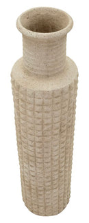 Vaso da Esterno Sand Ø24,5x97 cm in Resina Beige      