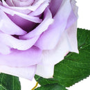 Set 4 Rose Artificiali Aperta Altezza 79 cm 