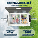 Frigorifero per Auto72,6x39x51,3 cm Capienza 50L Compressore Doppia Zona Controllo App Nero      