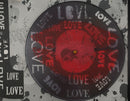 Stampa con LED su Tela Love 60x3,5x90 cm in Tela e Plastica e MDF Multicolor      