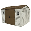 Casetta Box da Giardino 326x240x235 cm in PVC Grigio Chiaro/Marrone
