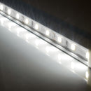 Bacheca con Apertura a Battente 51,5x48,7x2,3 cm in Alluminio con Led Silver