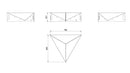 Braciere da Esterno a Legna in Acciaio 79x68,5x22,7 cm Flig Austin Piramide Nero