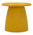 Tavolinetto Geax Senape Ø50x45 cm in Plastica Senape