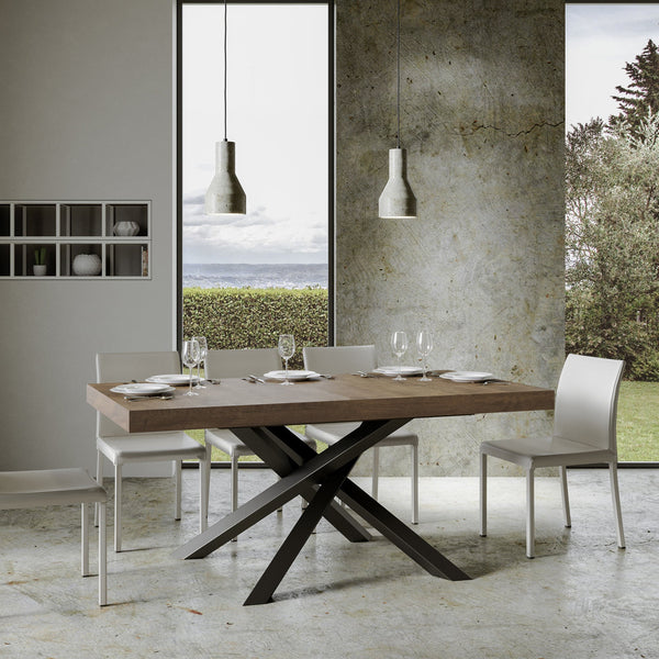 Tavolo 160x90x77 cm Volantis Fix Noce sconto