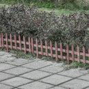 Staccionata in Legno 12 Pezzi H34 cm per Aiuole Giardino e Orto